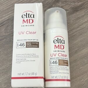 EltaMD UV Clear SPF 46 Deep Tinted Sunscreen -pumped once.